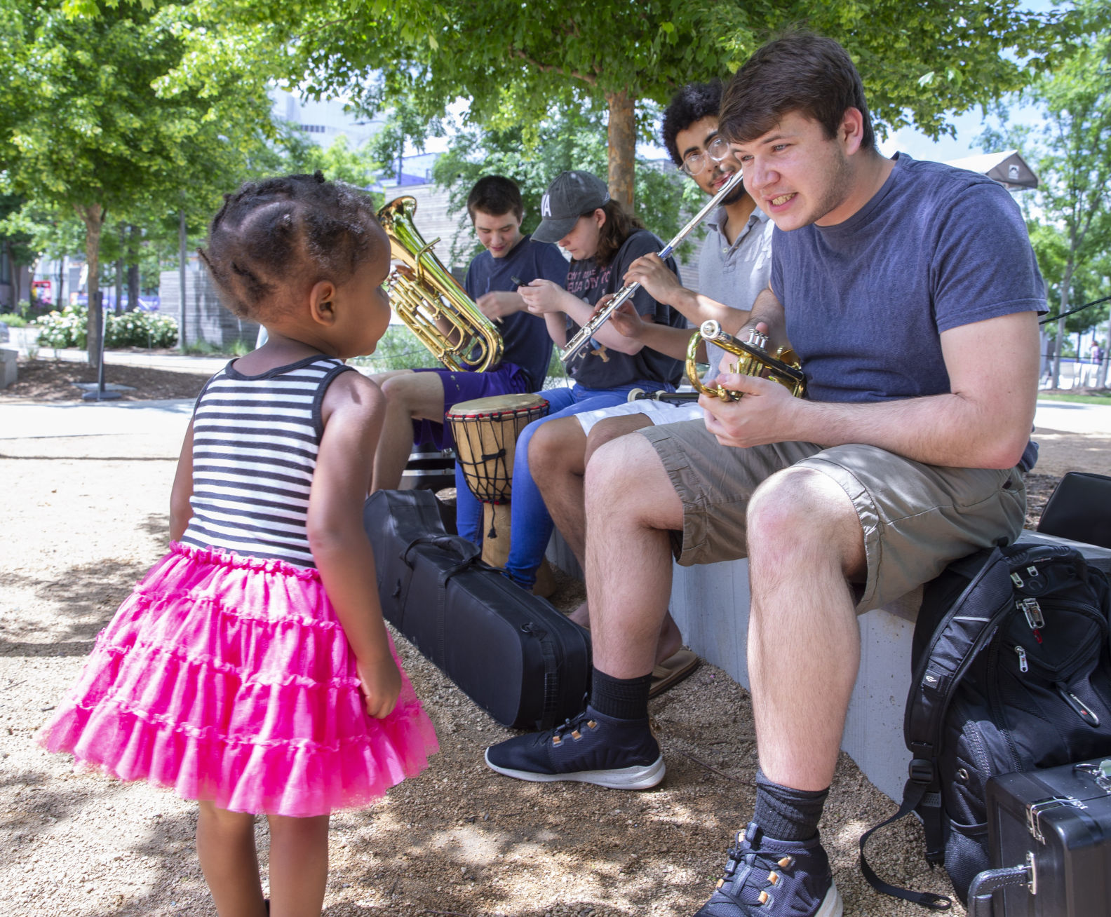 Instrument Petting Zoo at LeBauer Park